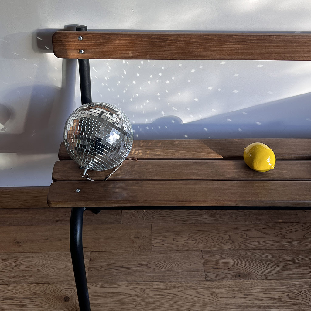 Banc d'école vintage