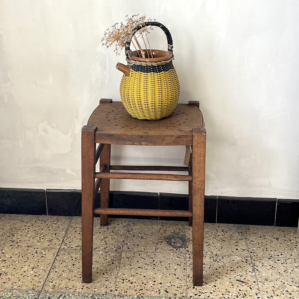 Tabouret vintage Luterma, esprit brocante chic