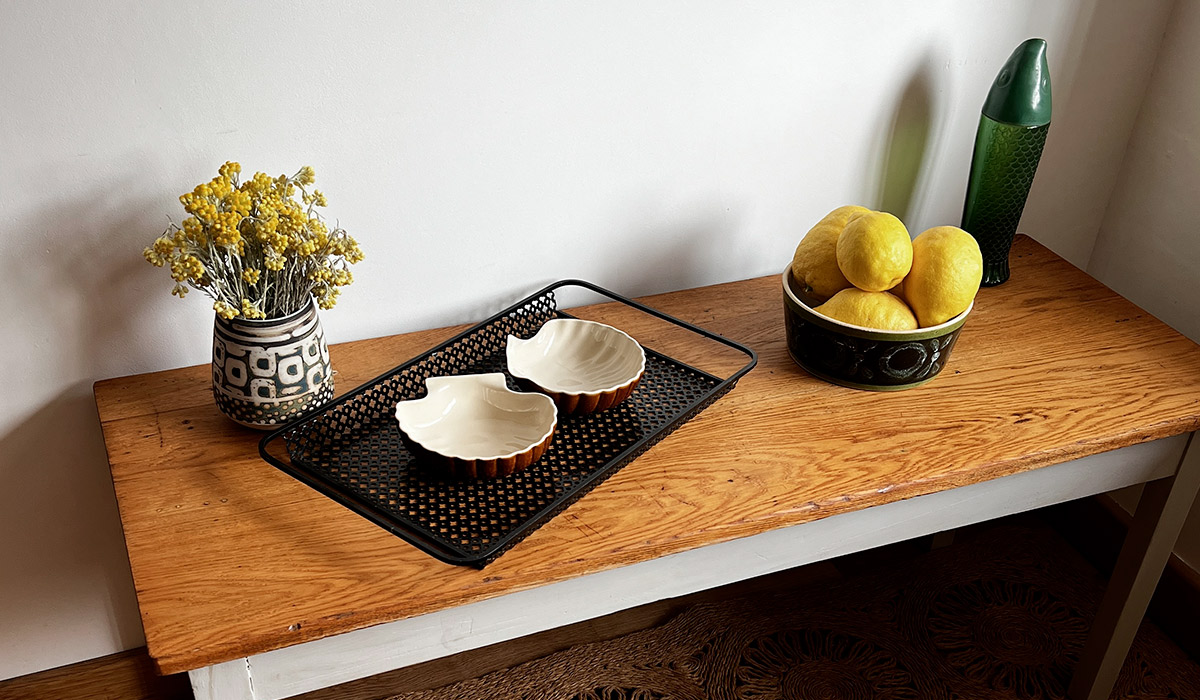 Banc table vintage rénové par l'Atelier Joseph et Honoré