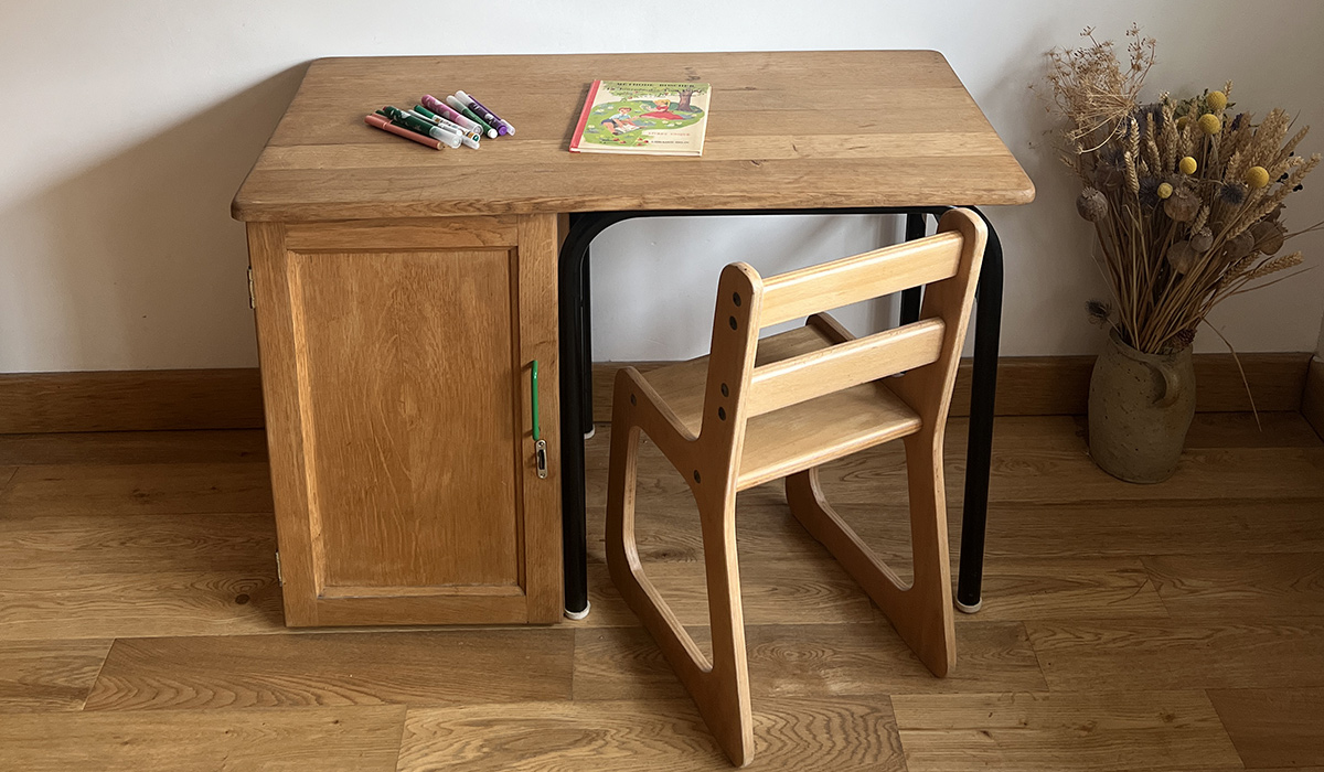 Bureau esprit Jacques Hitier rénové par l'Atelier Joseph et Honoré