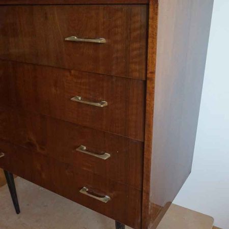 Commode haute vintage avec 4 grands tiroirs