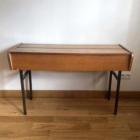 console vintage en bois métal